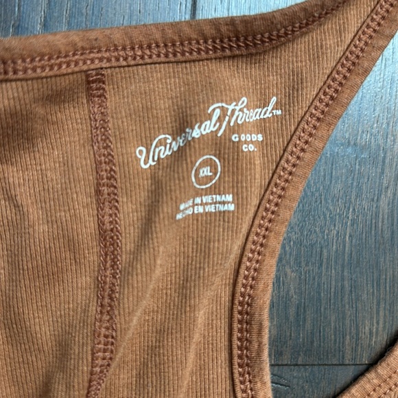 Universal threads brown tank top XXL - Picture 2 of 3
